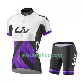 Fietskleding Dames (Fietsshirt + Fietsbroek Kort) 2017 CCC Liv N001